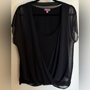 Vince Camuto sz M top sheer w built in tank underneath